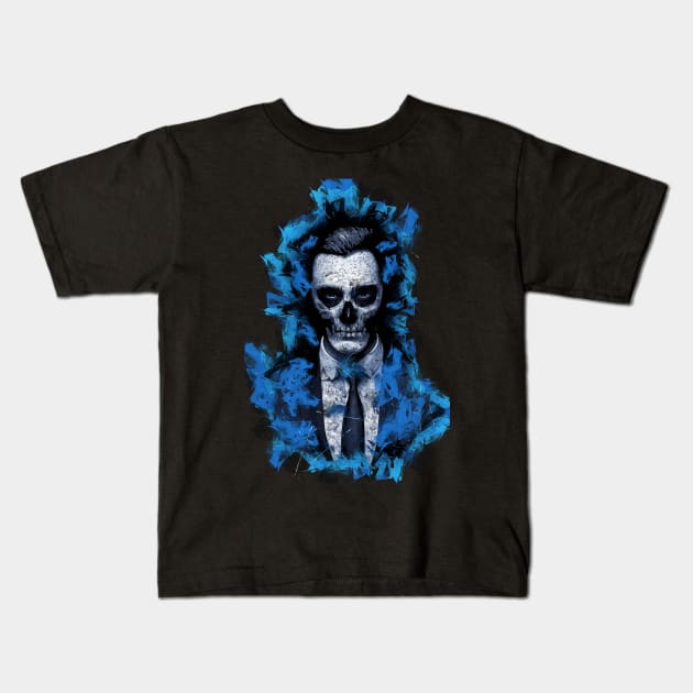 Skull Mentalist Kids T-Shirt by ZuleYang22